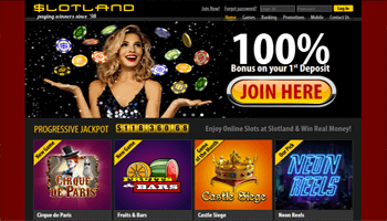 Slotland Casino No Deposit Bonus 2018